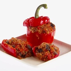 Фаршированные перцы с баклажанами