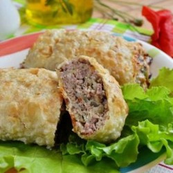 Фарш в лаваше по-провански