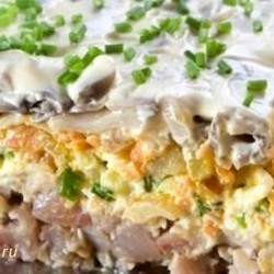 Вкусный салат с сельдью | Готовим вкусно и по-домашнему