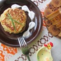 Пшенные оладьи на кефире