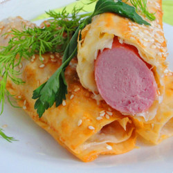 Сосиска в лаваше | Готовьте с нами