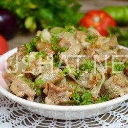 Баклажаны жареные с яйцом и луком. Пошаговый рецепт с фото