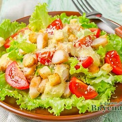 Салат Цезарь - 4 лучших рецепта с фото