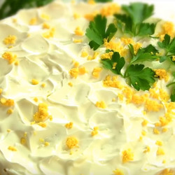 Торт-салат на Пасху. Быстрый, праздничный, нежный