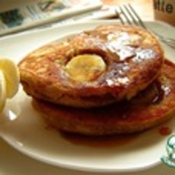 Воздушные гречневые оладьи с бананами