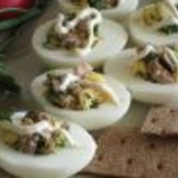 Яйца с печенью трески - пошаговый рецепт с фото на Повар.ру