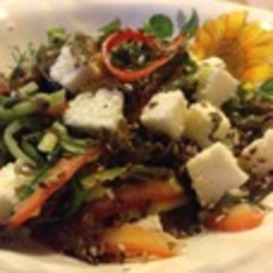 Салат с морской капустой "Белое море"