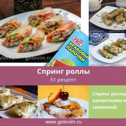 Спринг роллы, 51 рецепт, фото-рецепты