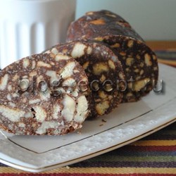 Сладкая колбаса – рецепт с фото в домашних условиях