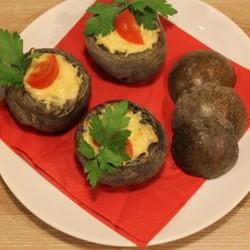 Жульен в черной булочке, пошаговый рецепт с фото