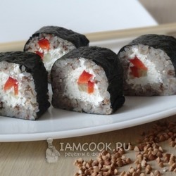 Гречневые роллы — рецепт с фото