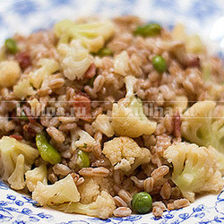 Полба с овощами