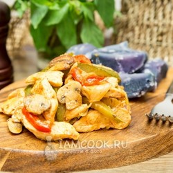 Жареные соленые огурцы с курицей — рецепт с фото