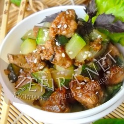 Куриная печень жареная с кабачками – Кулинарные рецепты любящей жены