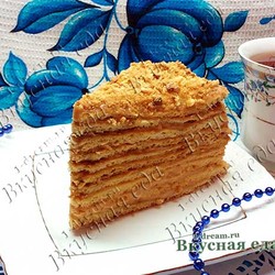 Медовик на сковороде-рецепт с фото