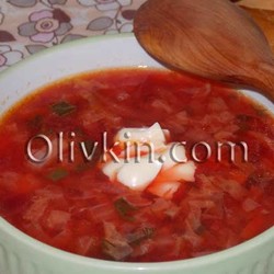 Борщ с пекинской капустой