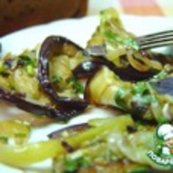 Баклажаны со свежей зеленью