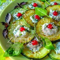Закуска из жареных кабачков с творожным сыром – Кулинарные рецепты любящей жены