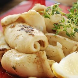 Салаты с кальмарами