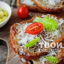 Гренки с сыром