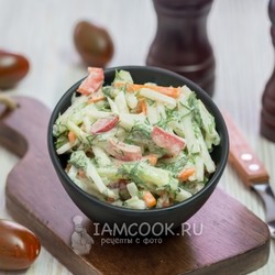 Салат из кольраби с овощами — рецепт с фото