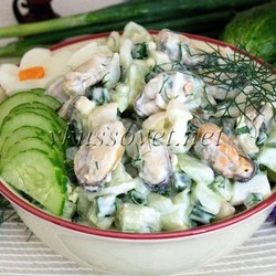 Салат с мидиями и огурцом. Обсуждение на LiveInternet - Российский Сервис Онлайн-Дневников