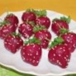 Селедка под шубой в виде клубники - пошаговый рецепт с фото на Повар.ру