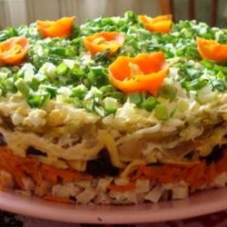 Салат с черносливом  слоеный | Готовим вкусно и по-домашнему