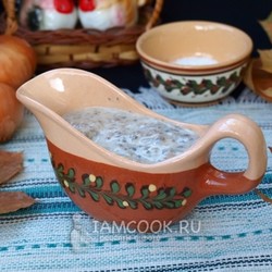 Сливочный соус с грибами — карт пюре и гречка