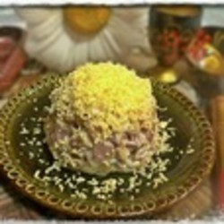 Салат "Слоеные шампиньоны"