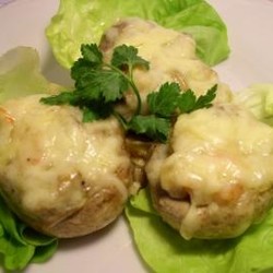 Жюльен из креветок с белым вином в шампиньонах, пошаговый рецепт с фото