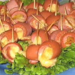 Povar-Gon  (Метаморфозы): Закуска из сосисок к фуршетному столу