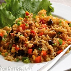 Булгур с овощами - вкусный, ароматный и очень полезный