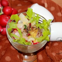 Марокканский салат из редиса и апельсина. Эффектный рецепт