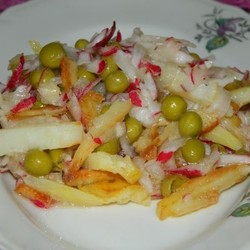 салат с вкусным картофелем