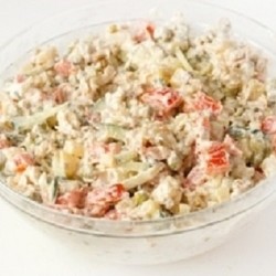 Салат «Боярский»: рецепт классический (с говядиной, болгарским перцем)