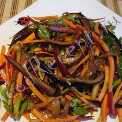 Салат из баклажан по-корейски