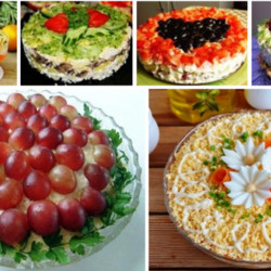 ТОП — 5 слоеных салатов на праздничный стол - fav0ritka77.ru
