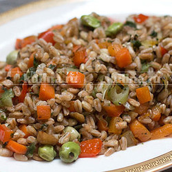 Рагу из полбы с овощами