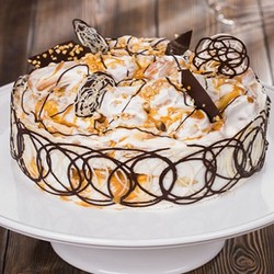 Торт «Дамские пальчики» со сметанным, заварным, сливочным кремом