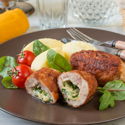 Куриные котлеты с сырным зеленым маслом на Вкусном Блоге