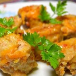 Ленивые манты в сковороде.