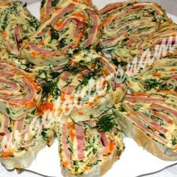 Рулет из лаваша праздничный | Готовьте с нами