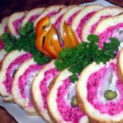 Шуба в блинах