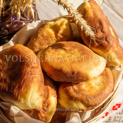 Пирожки на кефире жареные. Тесто на кефире