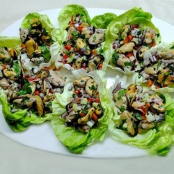 Салат из мидий