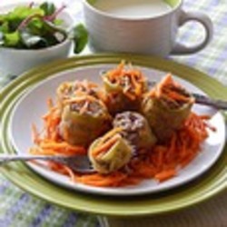 Кабачки, запеченные с фаршем