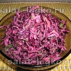 Салат из красной капусты: рецепты с фото