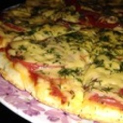 Открытый пирог на сковороде