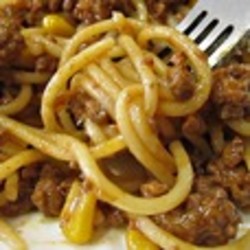 Макароны с мясным фаршем по-бразильски